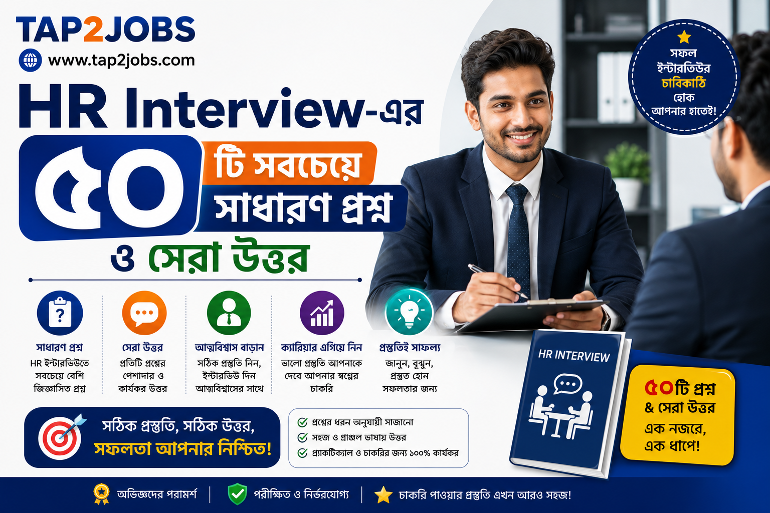 50 Most Common HR Interview Questions and Best Answers